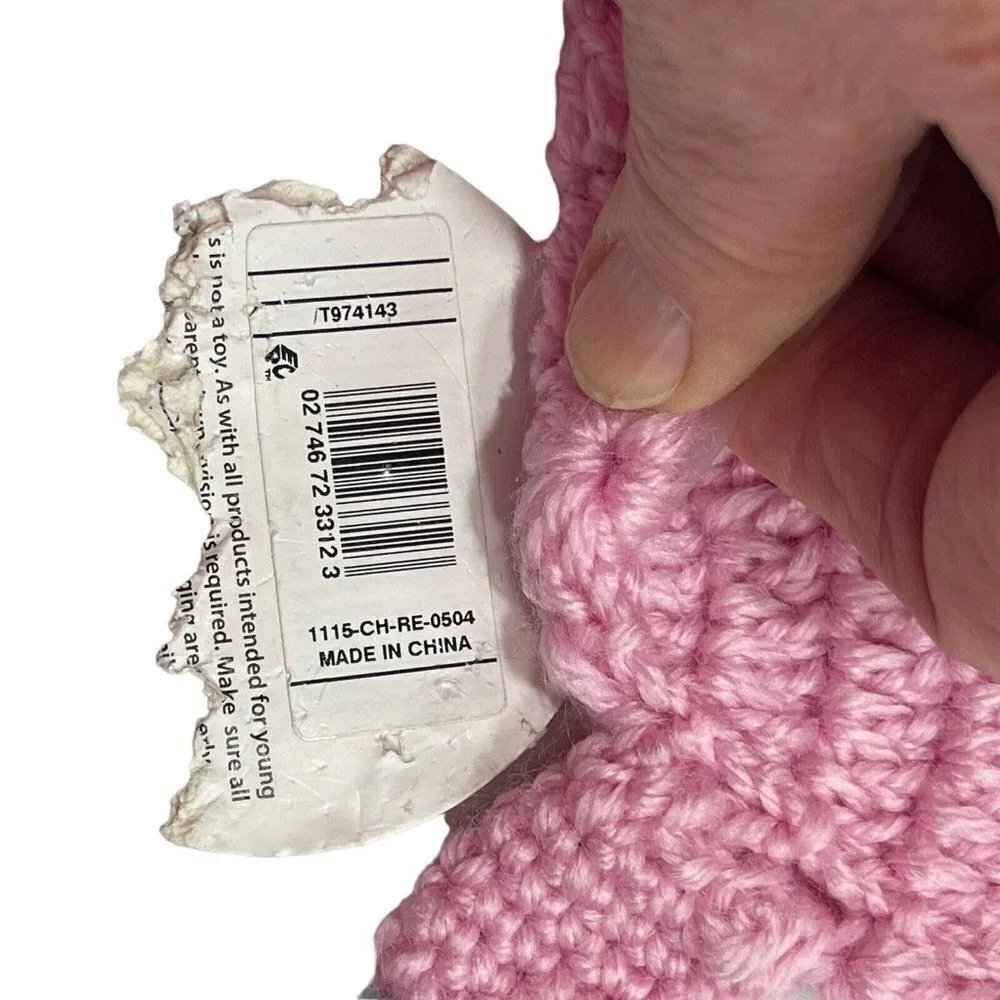 SO DORABLE Hand Crocheted Owl Bird Baby Winter Hat 0-6‎ Mos. Multi Beanie Boggan